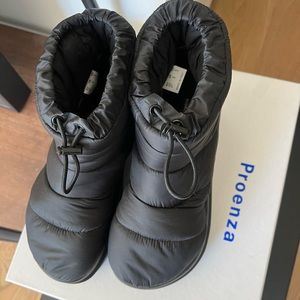 Proenza Schouler quilted storm black snow boots IT 37